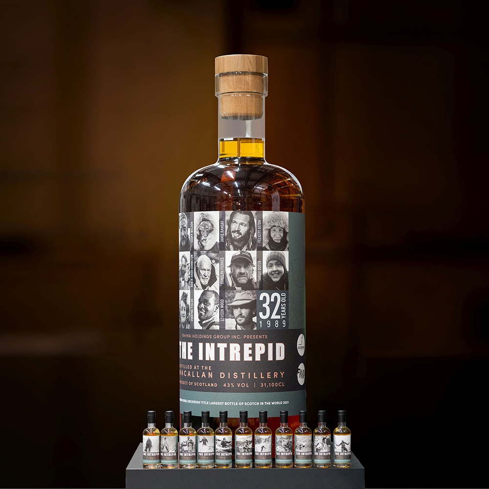 THE INTREPID: THE MACALLAN 1989 32 YEAR OLD | 2021 GUINNESS WORLD RECORD HOLDER OF THE LARGEST BOTTLE OF WHISKY | Sold for £1,105,000 incl premium