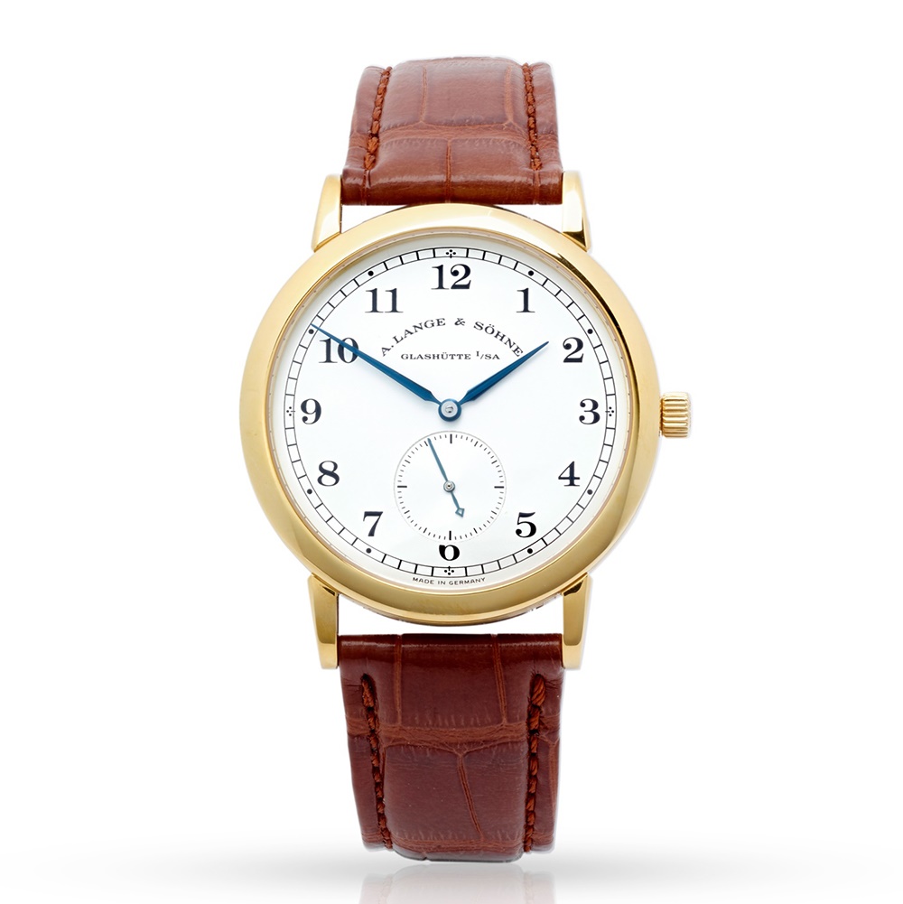 A. Lange & Sohne Glashutte: a gold wristwatch | model number 1815, 18ct gold case, signed A. Lange & Sohne 941.1 manual wind movement numbered 34407 | £12,000 - £15,000 + fees