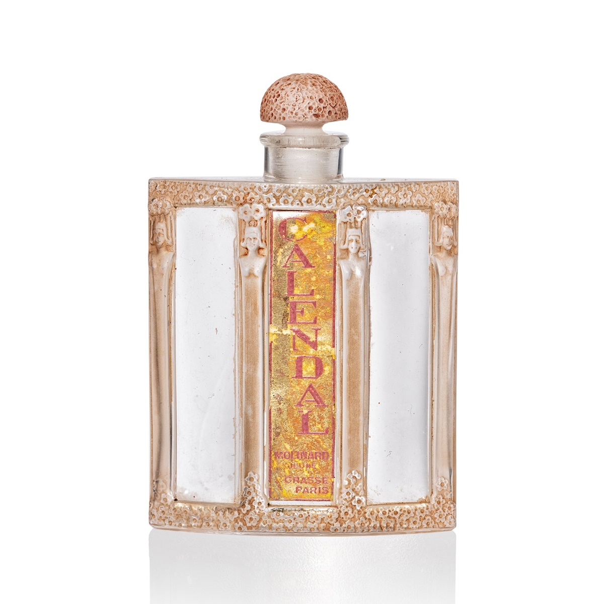 RENÉ LALIQUE (FRENCH 1860-1945) | CALENDAL SCENT BOTTLE, MOLINARD - 1 | Sold for £10,080*