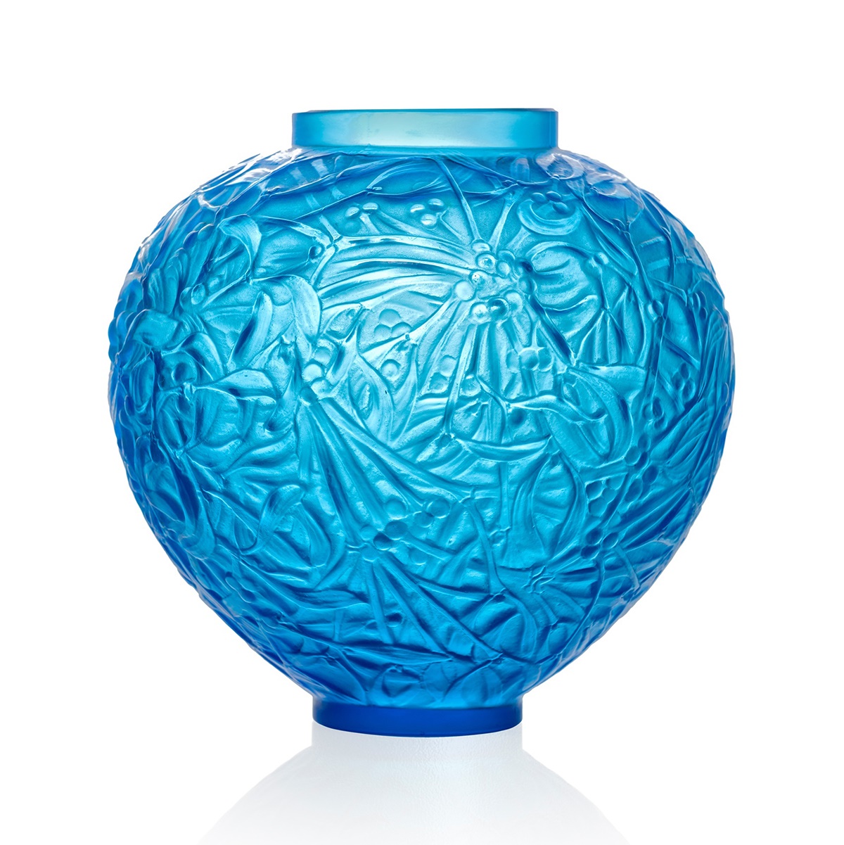 RENÉ LALIQUE (FRENCH 1860-1945) | GUI VASE, NO. 948 | Sold for £6,300*