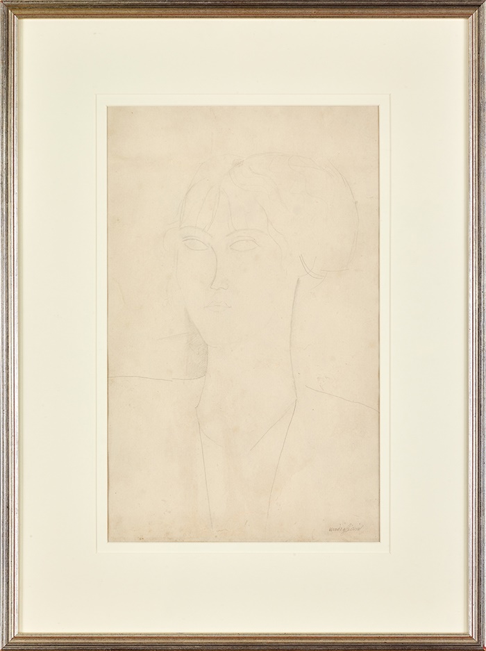  AMEDEO MODIGLIANI (ITALIAN, 1884-1920) | HEAD OF A GIRL