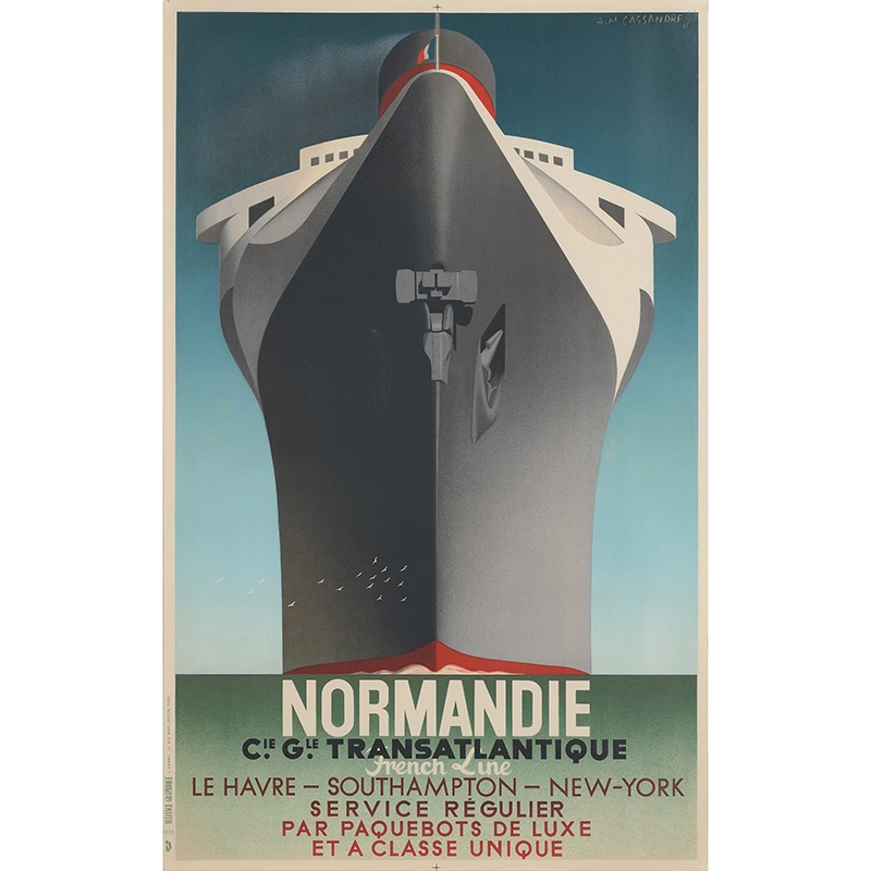 A.M. CASSANDRE (1901-1968) | NORMANDIE | Sold for £12,600*