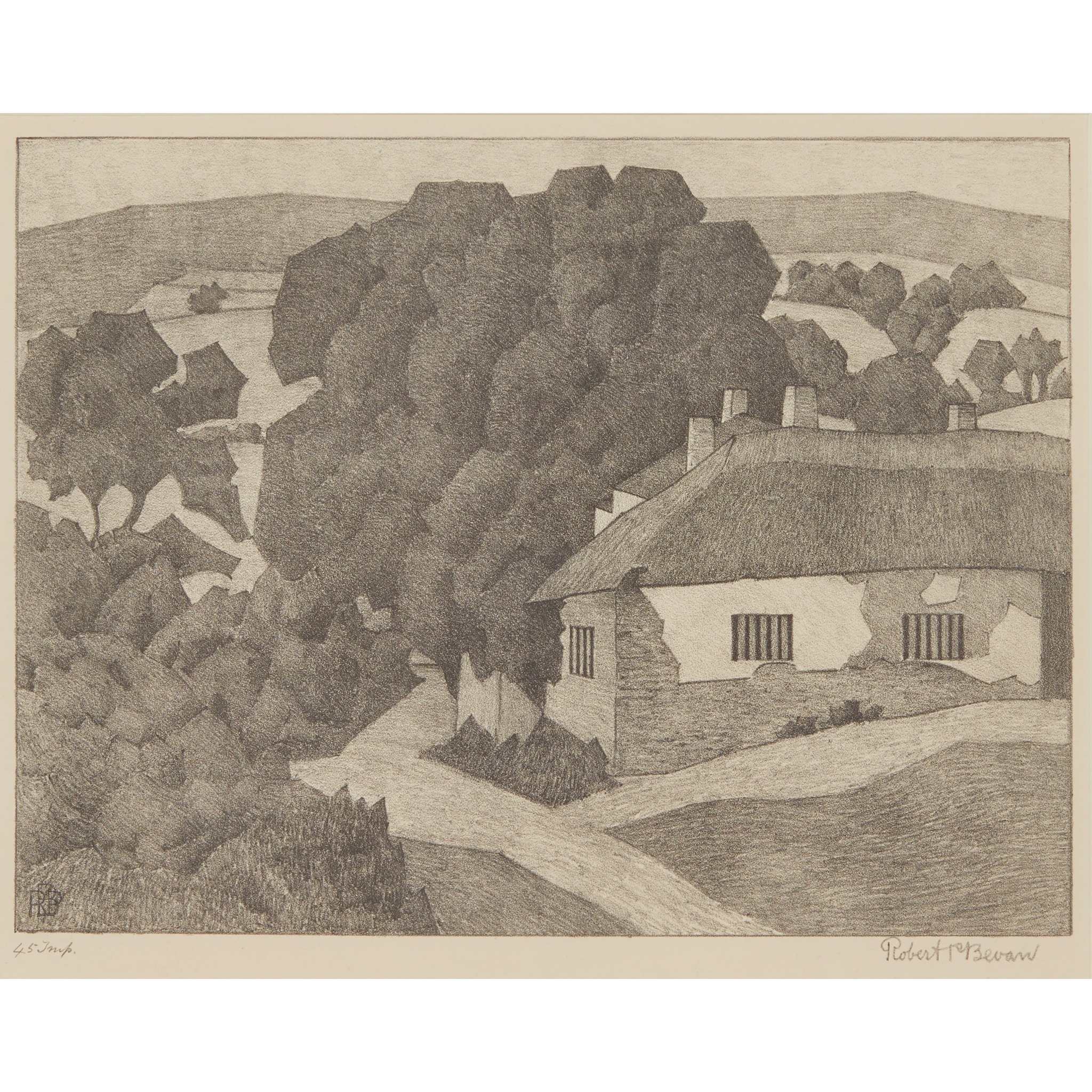 The Smithy, Luppitt, 1920, Robert Bevan