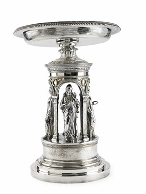 Lot 7 - A Victorian silver plated centrepiece<br/>By Elkington (probably)