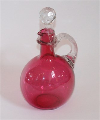 Lot 77 - A collection of cranberry glass