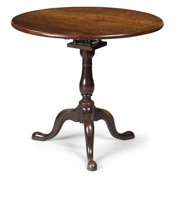 Lot 660 - A George III mahogany birdcage tripod table,...