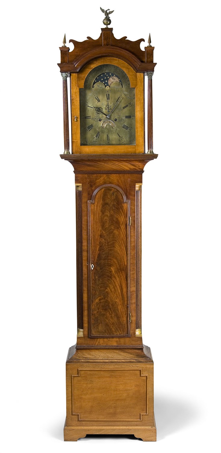 Lot 472 - A George III mahogany longcase clock, Roger...