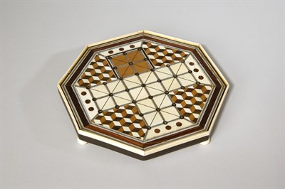 Lot 440 - An Indian ivory and rosewood, sandalwood and...