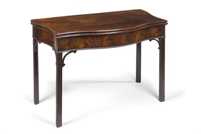 Lot 503 - George III mahogany serpentine tea table, circa 1765
