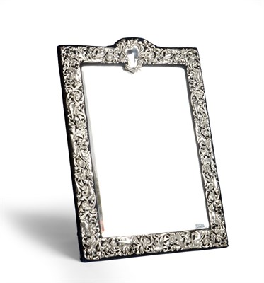 Lot 319 - A Victorian silver-mounted mirrored easel frame, William Comyns, London, 1894