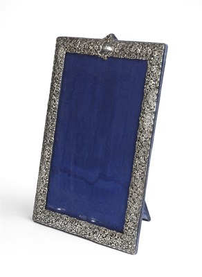 Lot 321 - A Victorian silver-mounted easel frame, Chester, 1898