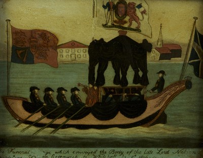 Lot 247 - The funeral barge which conveyed the body of...