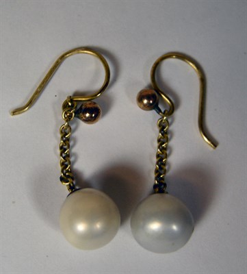 Lot 12 - A pair of pearl earrings
