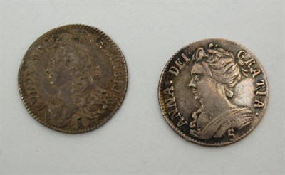 Lot 270 - William II (III of England) 1695 5 shilling