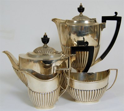 Lot 188 - A matched four piece tea and coffee service
