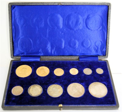 Lot 147 - A Victorian 1887 Jubilee cased coin set