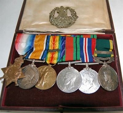Lot 119 - A WW1 and later medal group