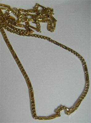 Lot 37 - A pair of 9ct gold necklaces