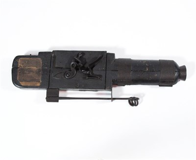 Lot 14 - FLINTLOCK ANTI POACHING ALARM GUN CIRCA 1800...
