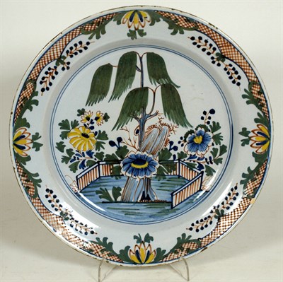 Lot 8 - POLYCHROME DELFT CHARGER