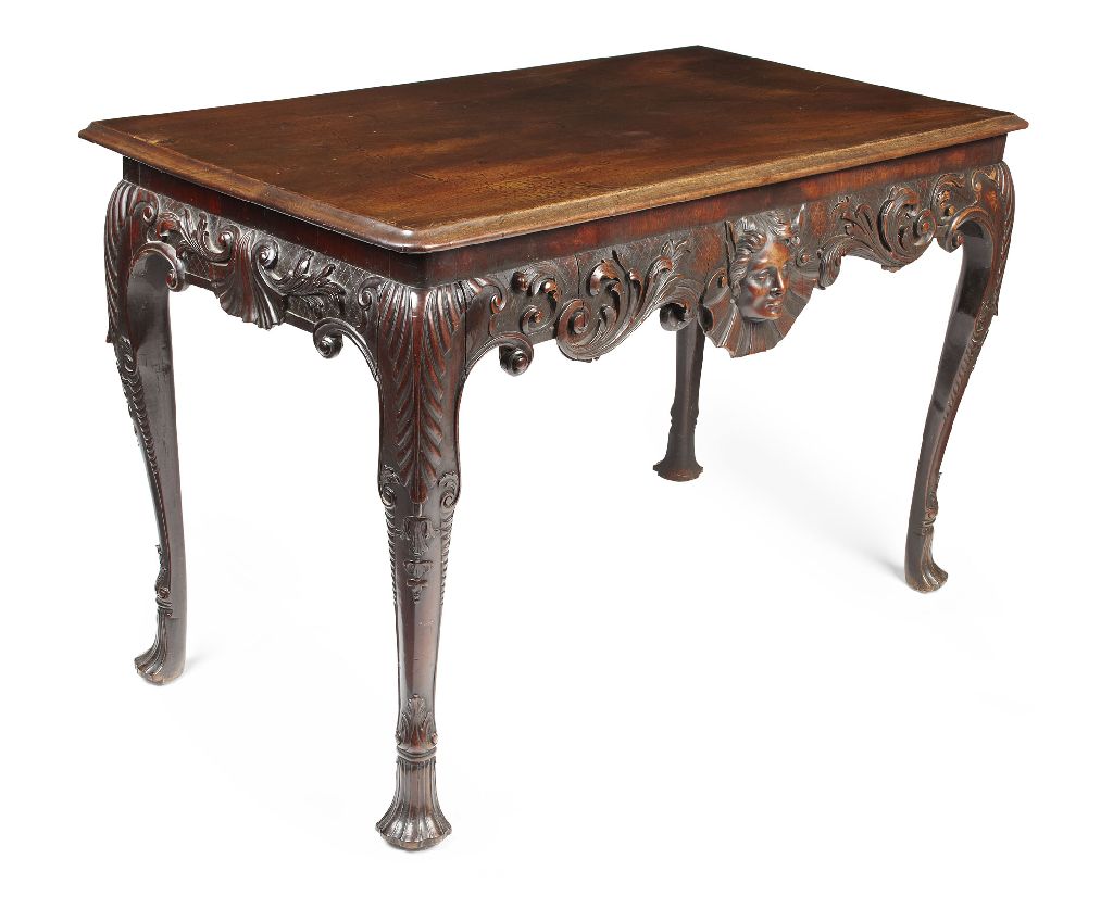456 - IRISH GEORGE II MAHOGANY SIDE TABLE