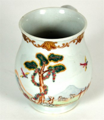 Lot 180 - CHINESE EXPORT FAMILLE ROSE BALUSTER TANKARD
