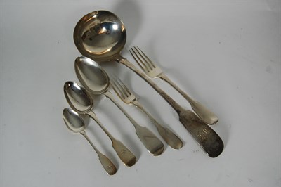 Lot 304 - A matched Fiddle pattern canteen