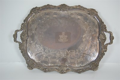 Lot 223 - An Old Sheffield plated butler's tray