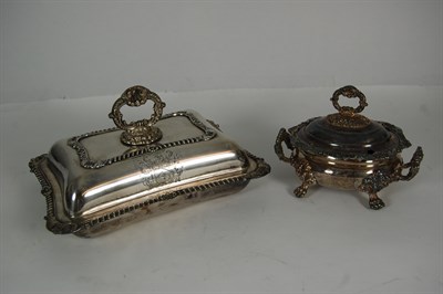 Lot 224 - A suite of silver plated entree dishes
