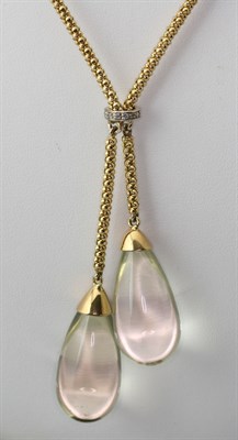 Lot 130 - A contemporary multi-gem set necklace