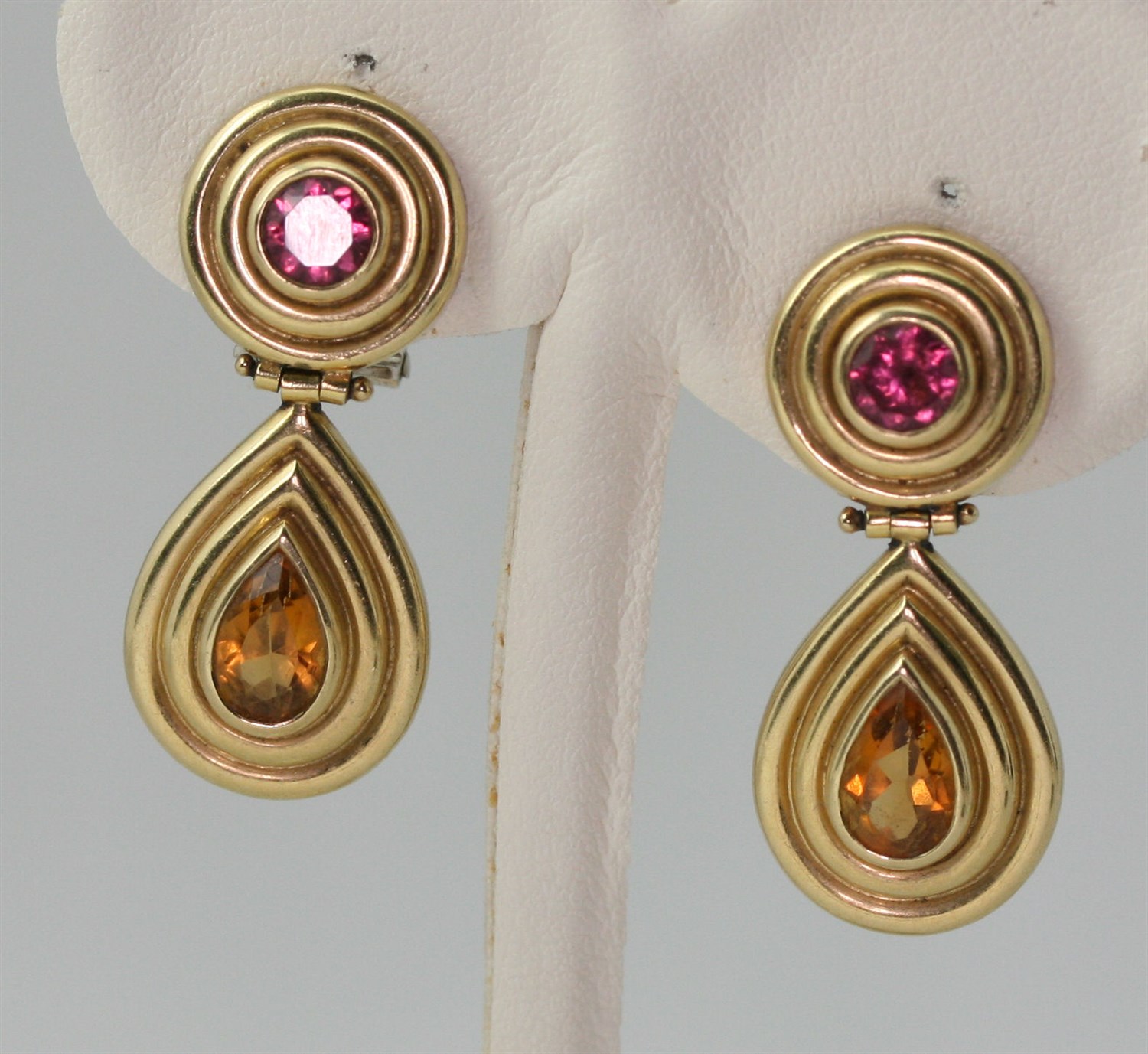 Lot 87 - Three pairs of assorted earrings