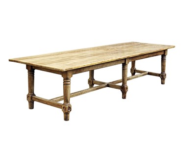 Lot 164 - LARGE CHESTNUT REFECTORY TABLE