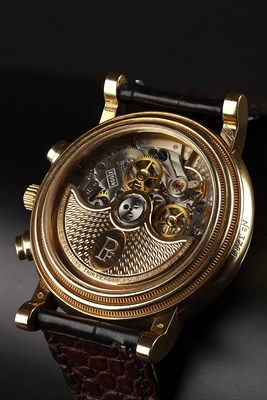 Lot 146 - PARMIGIANI - A gentleman's 18ct gold chronograph