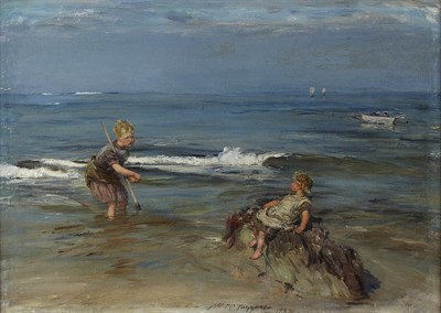 Lot 52 - WILLIAM MCTAGGART R.S.A., R.S.W (SCOTTISH 1835-1910)