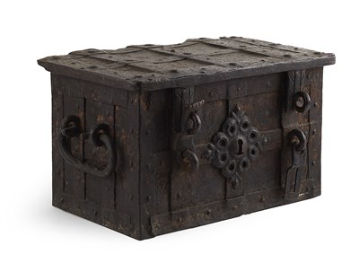 Lot 23 - CONTINENTAL IRON STRONG BOX