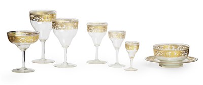 Lot 152 - LARGE PARTIAL SUITE OF VENETIAN 'JEWELLED' AND GILT GLASSWARE