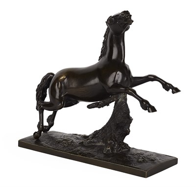 Lot 111 - FRENCH BRONZE FIGURE OF A HORSE