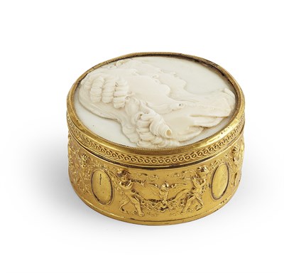Lot 130 - FRENCH SILVER GILT AND IVORY BOX