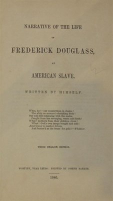 Lot 29 - American slavery - Douglass, Frederick