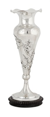 Lot 128 - CHINESE EXPORT SILVER VASE