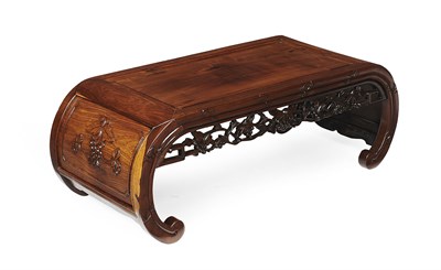 Lot 33 - CHINESE STAINED ELM LOW TABLE