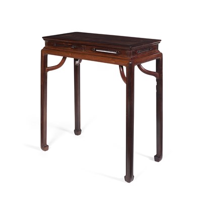 Lot 67 - CHINESE HUANGHUALI SIDE TABLE
