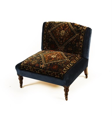 Lot 117 - VICTORIAN LIBRARY CHAIR