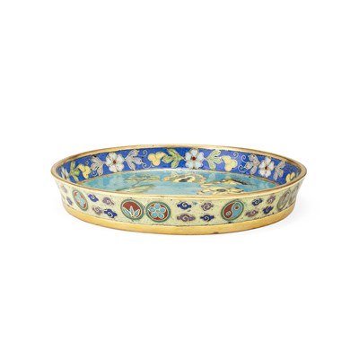 Lot 159 - CHINESE CLOISONNE DISH