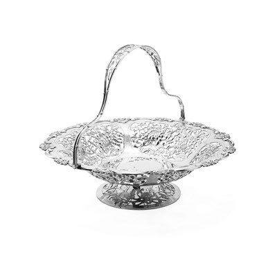 Lot 24 - CHINESE EXPORT SILVER CAKE BASKET