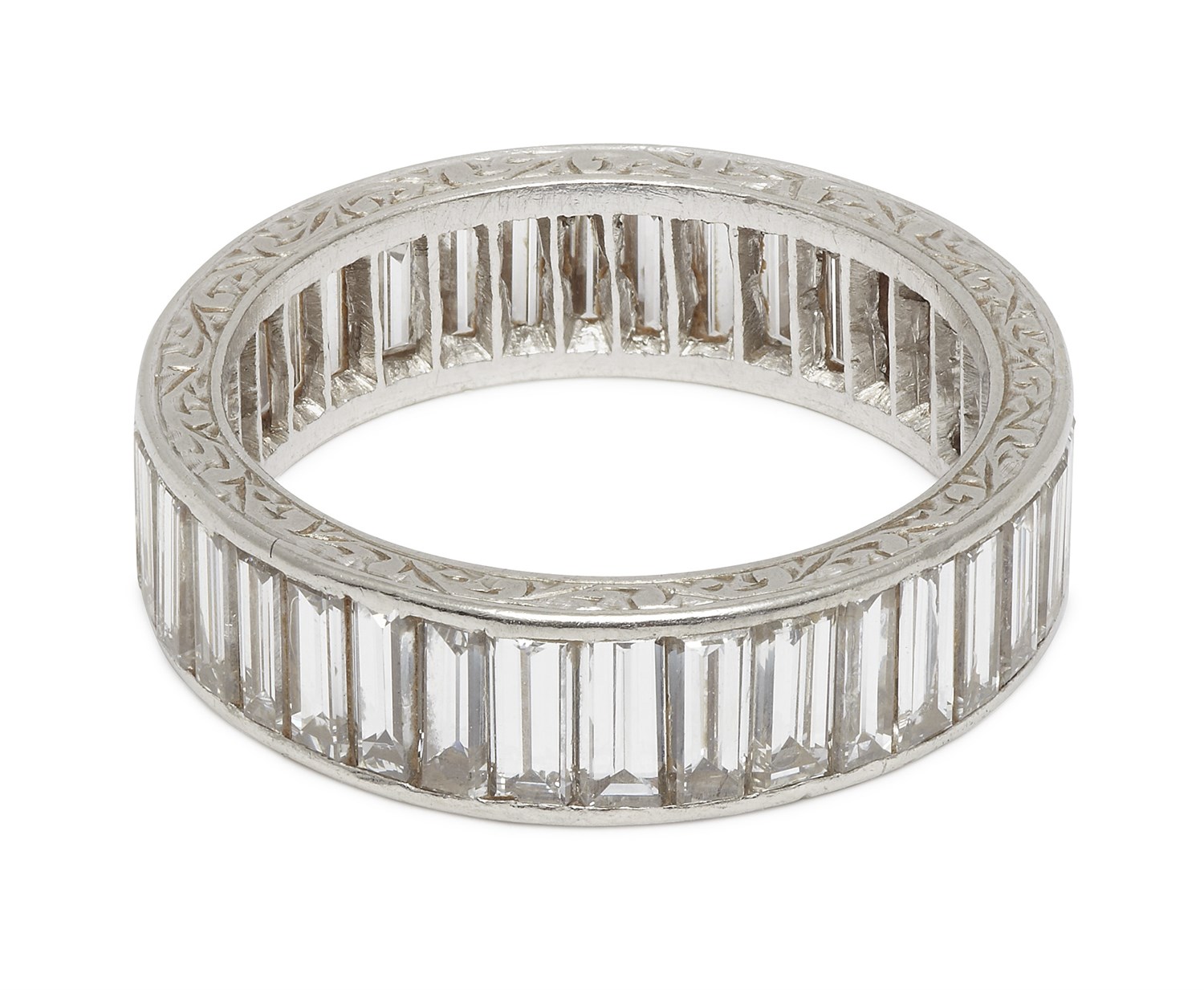 Lot 216 - A diamond set full-eternity ring