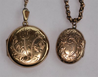 Lot 461 - Two gold lockets