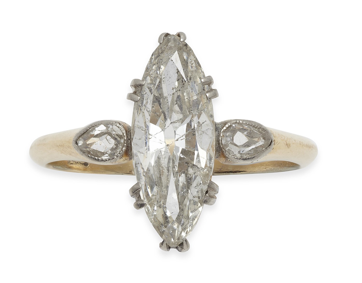 Lot 29 - An 18th/19th century diamond set ring