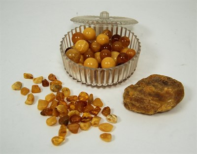 Lot 435 - A collection of amber samples