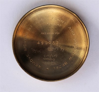 Lot 161 - OMEGA - A gentleman's polished metal cased pocket watch